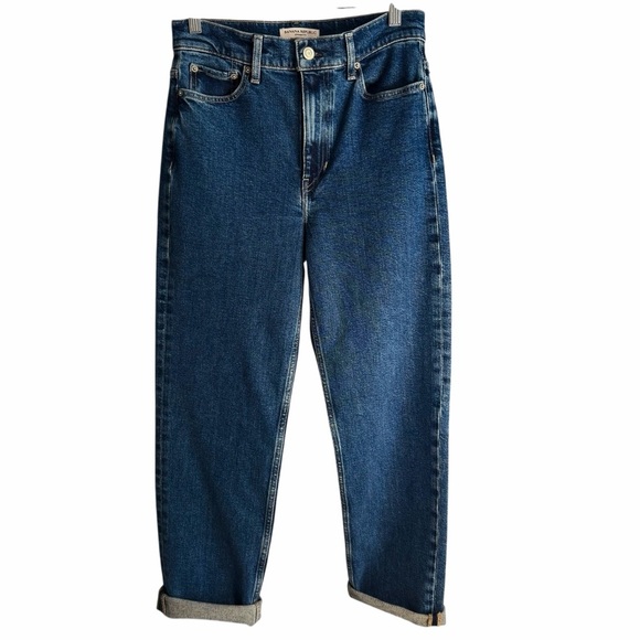 Banana Republic Dark Blue Ankle Straight Fit Jeans Sz 27 - Picture 5 of 10